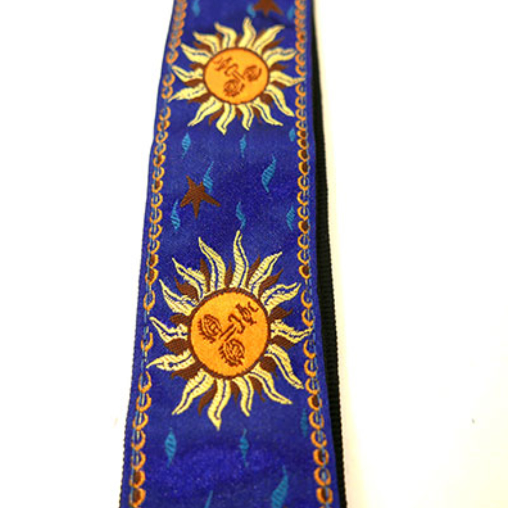 Perri’s ペリーズ TWS-7009 SUNS BLUE JACQUARD ギターストラップ ペリーズ TWS-7009 SUNS BLUE JACQUARD ギターストラップ 柄