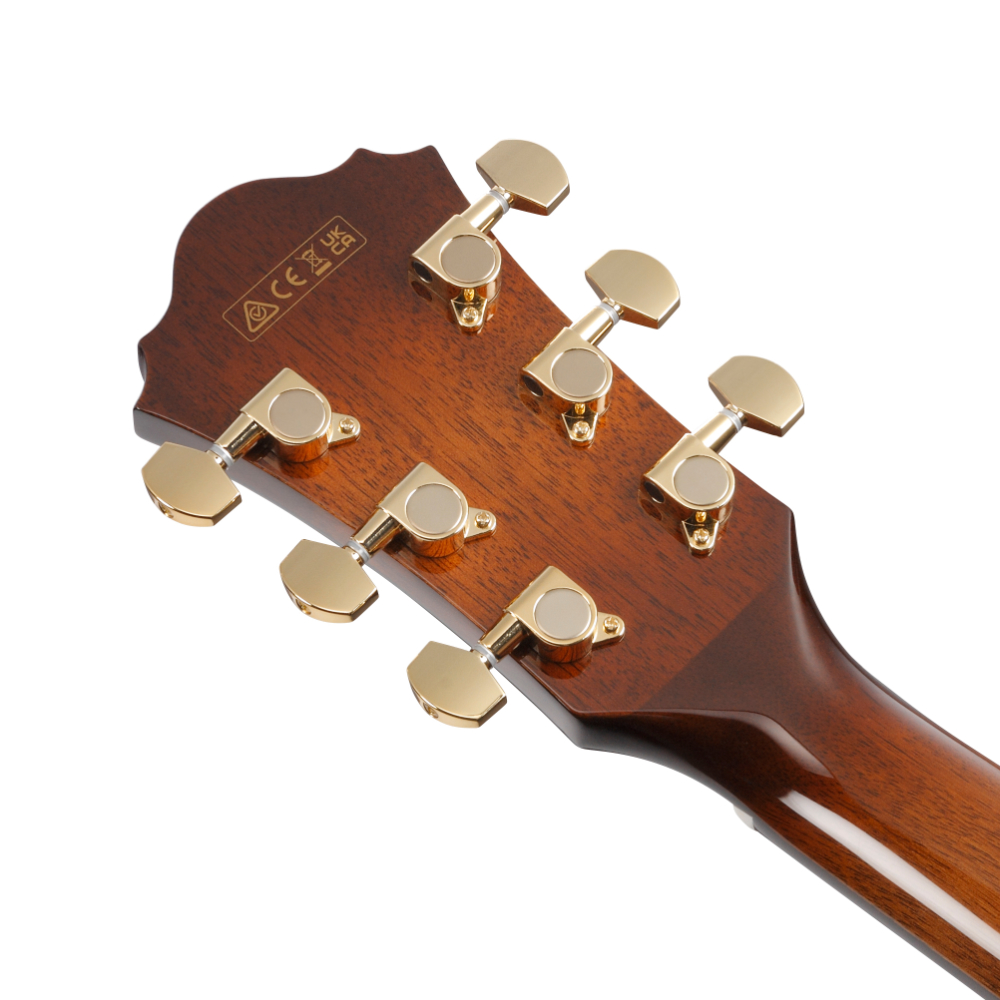 IBANEZ アイバニーズ AE340FMH-MHS エレクトリックアコースティックギター IBANEZ アイバニーズ AE340FMH-MHS エレクトリックアコースティックギター ヘッド画像裏
