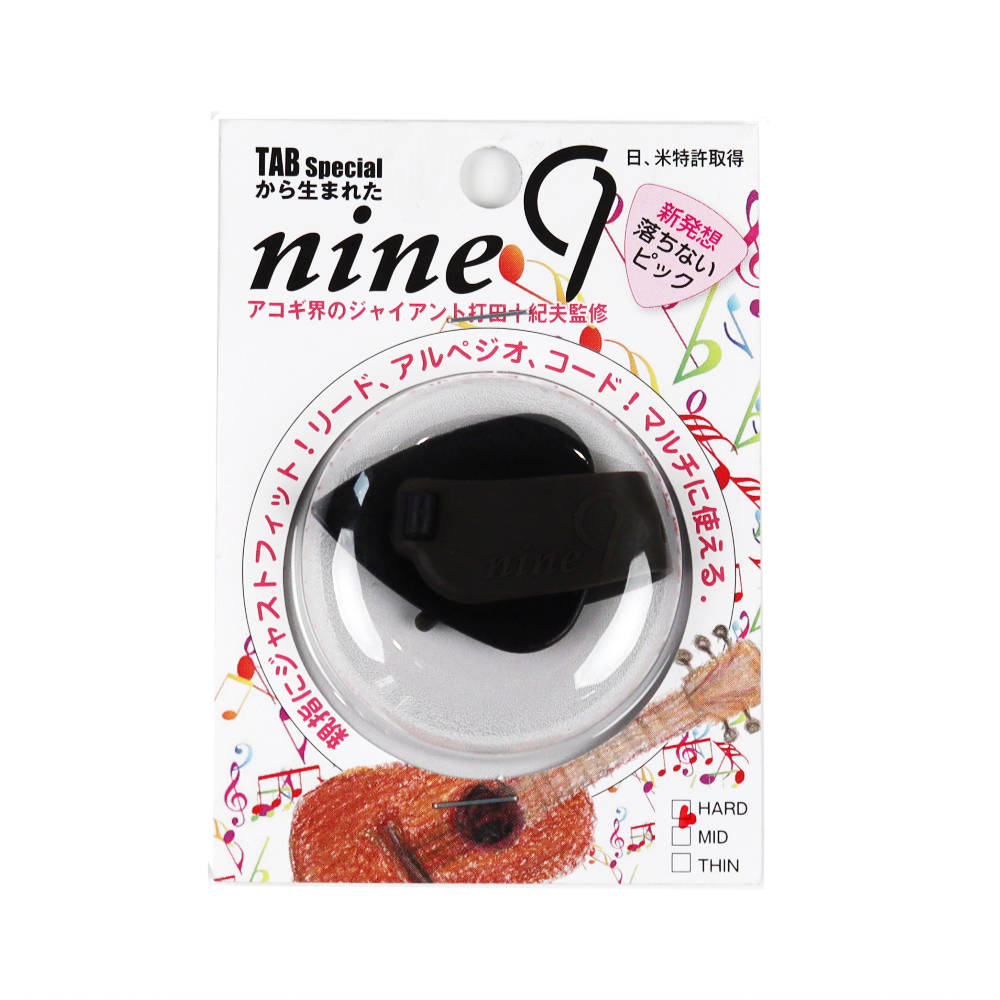 TAB nine9 TE126-MBKXGY HARD メタリックブラックxグレー サムピック フィンガーピック