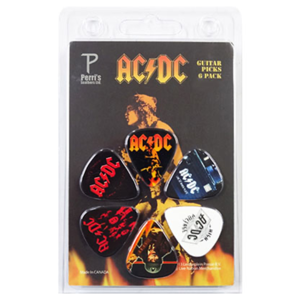 Perri’s ペリーズ LP-ACDC4 ACDC 6PICKS Guitar Pick ギターピックセット