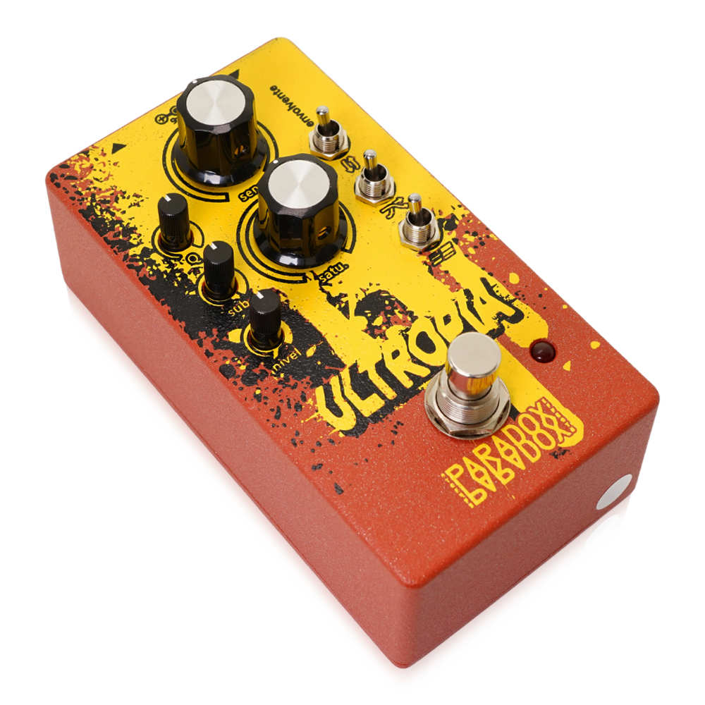 Paradox Effects ULTROPIA エンベロープフィルター ギターエフェクター スッとスイッチ側サイドからのアングル