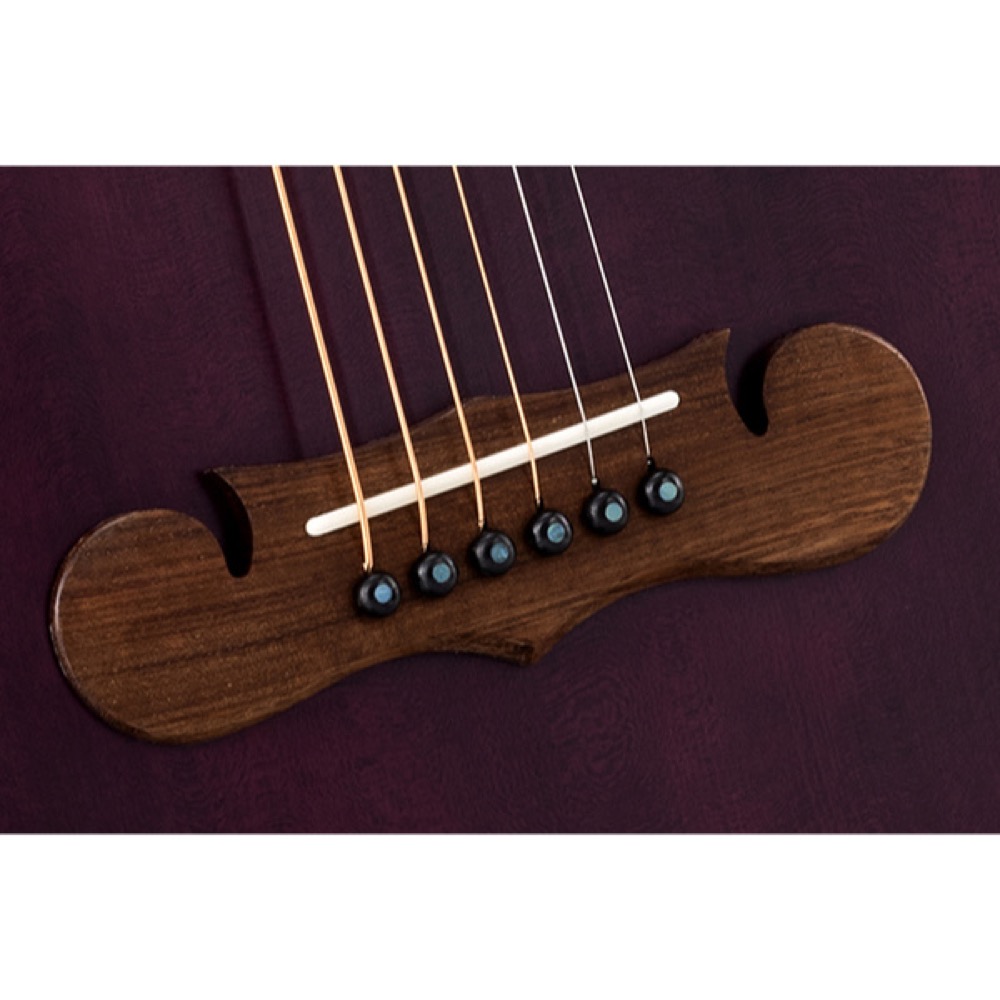 ZEMAITIS ゼマイティス CAF-85H Purple Mother of Pearl エレクトリックアコースティックギター ブリッジ画像