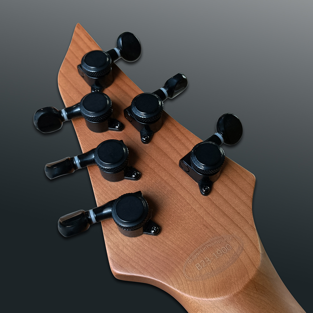 Balaguer Guitars バラゲールギターズ Diablo Black Friday 2023 Select Satin Black エレキギター ヘッド裏画像