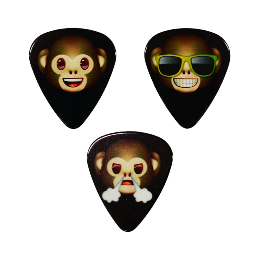 Perri’s ペリーズ LP-EMO7 EMOJI MONKEYS 6PICKS Guitar Pick ギターピックセット ピック画像