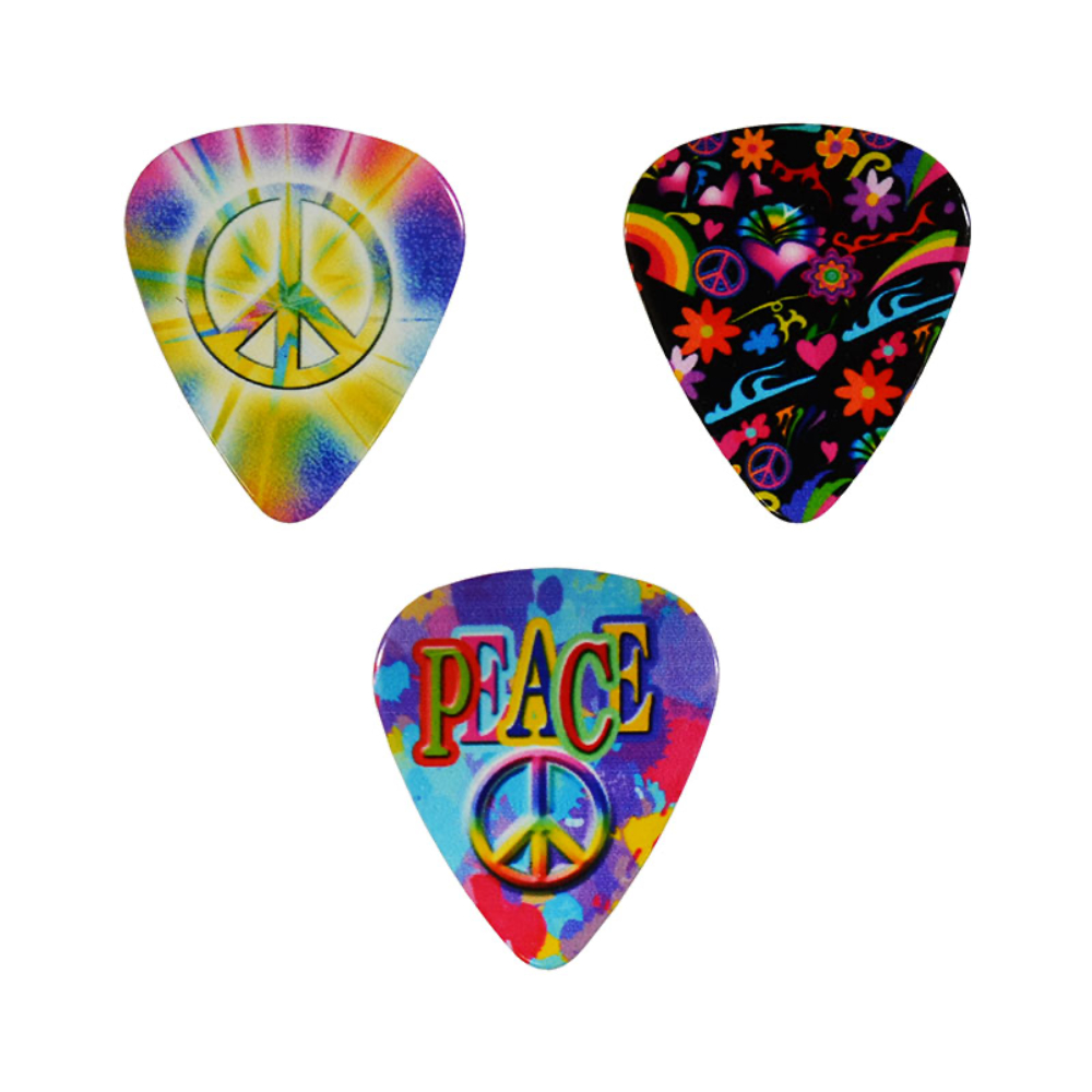 Perri’s ペリーズ LP-PP05 THE PEACE 6PICKS Guitar Pick ギターピックセット ピックデザイン画像