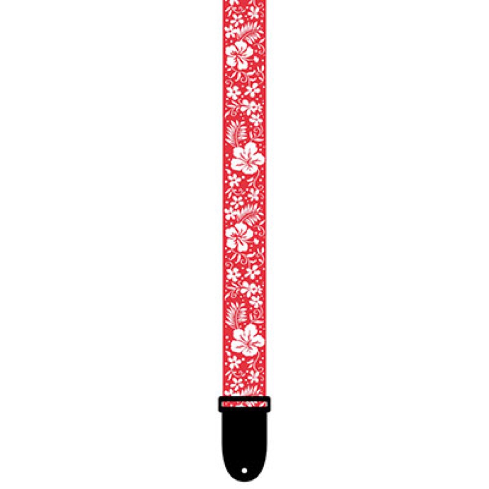 Perri’s ペリーズ UKLPCP-6668 Luau Floral Uke Strap RED ウクレレストラップ