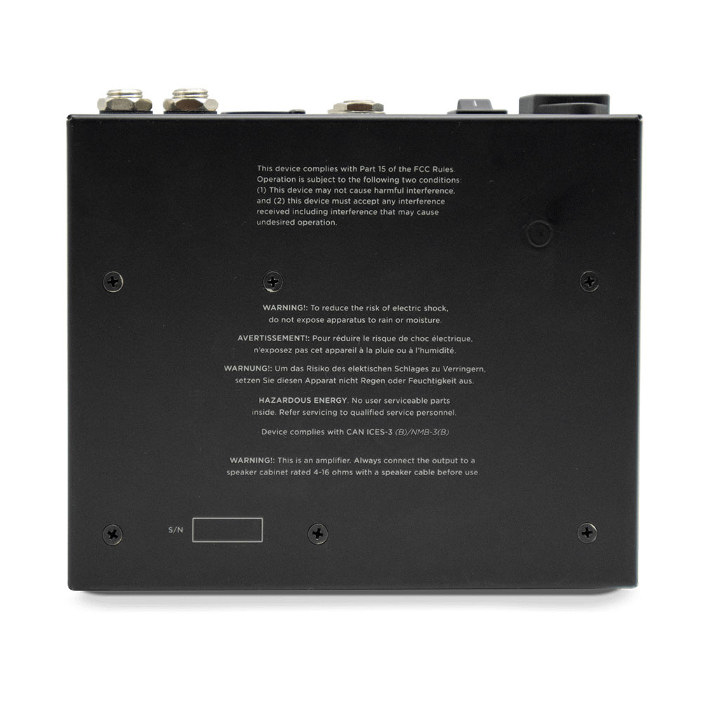 Seymour Duncan Powerstage 200 ペダル型ギターアンプ 底面