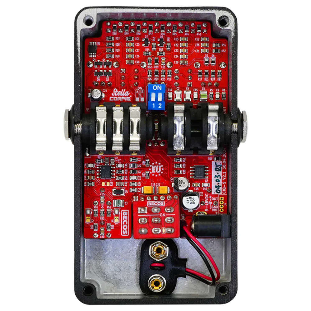 BECOS ベコス CompIQ STELLA Pro Compressor MkII コンプレッサー ギターエフェクター 基盤画像