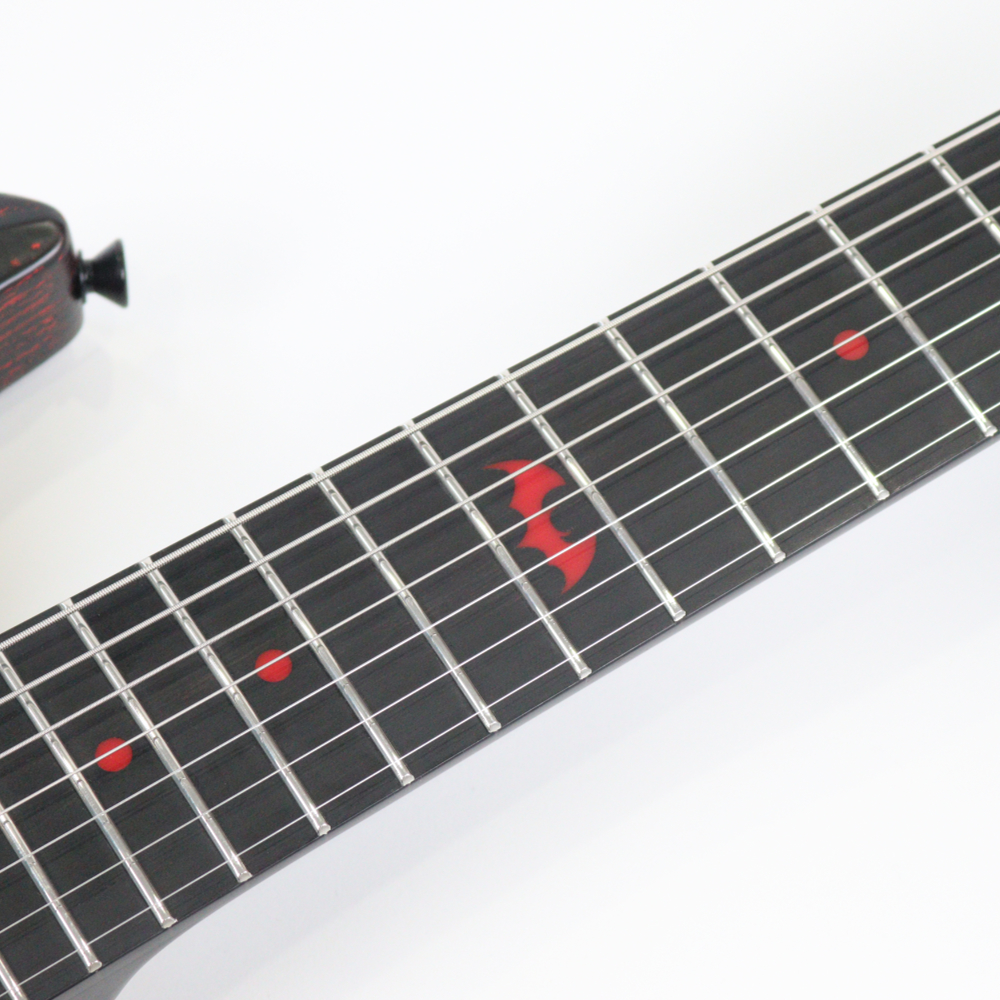 SCHECTER シェクター PA-SM-SH-7 SiM SHOW-HATEモデル セミハードケース付属 7弦エレキギター ポジションマーク画像
