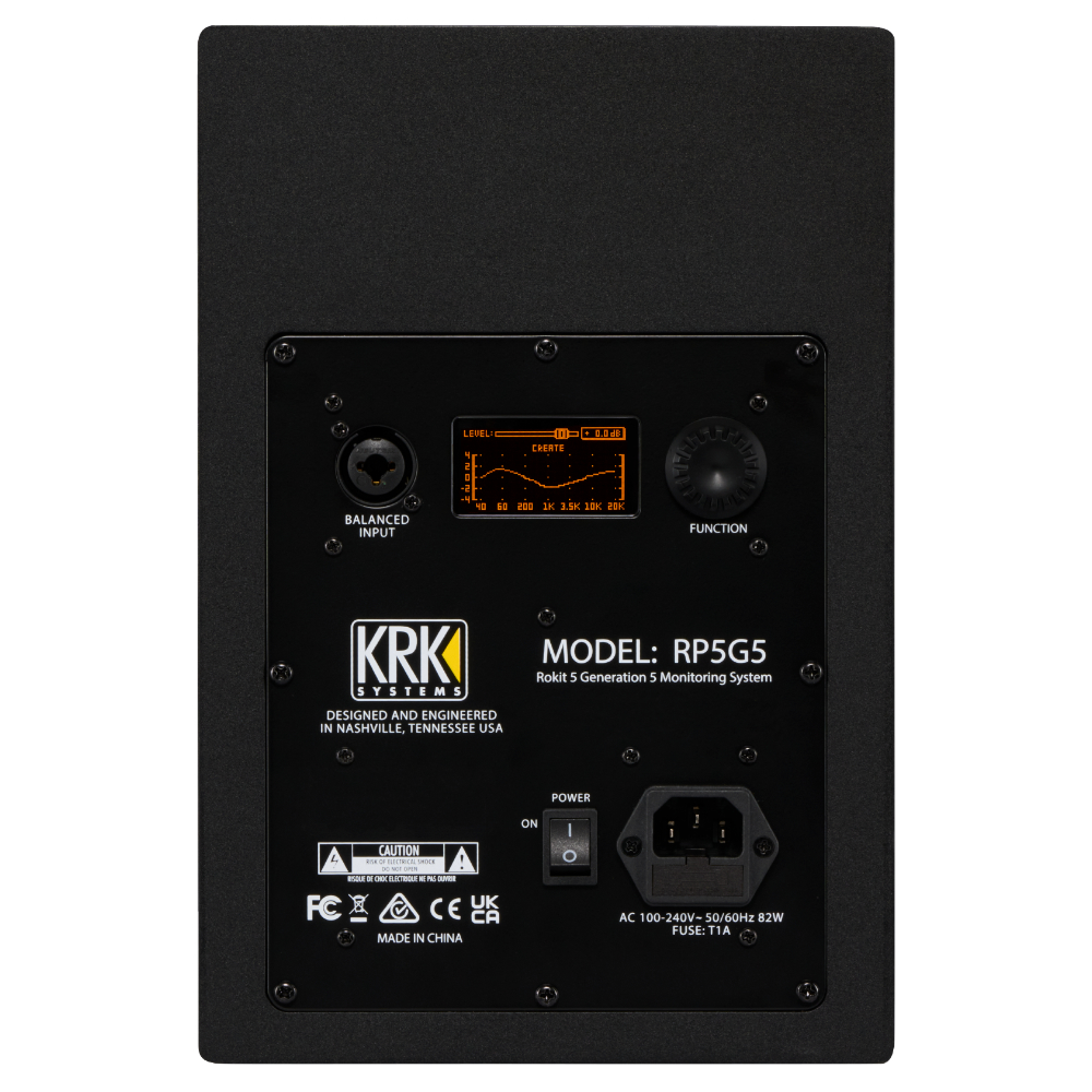 KRK SYSTEMS RP5G5 ROKIT G5 パワードモニタースピーカー 1本 本体画像 後