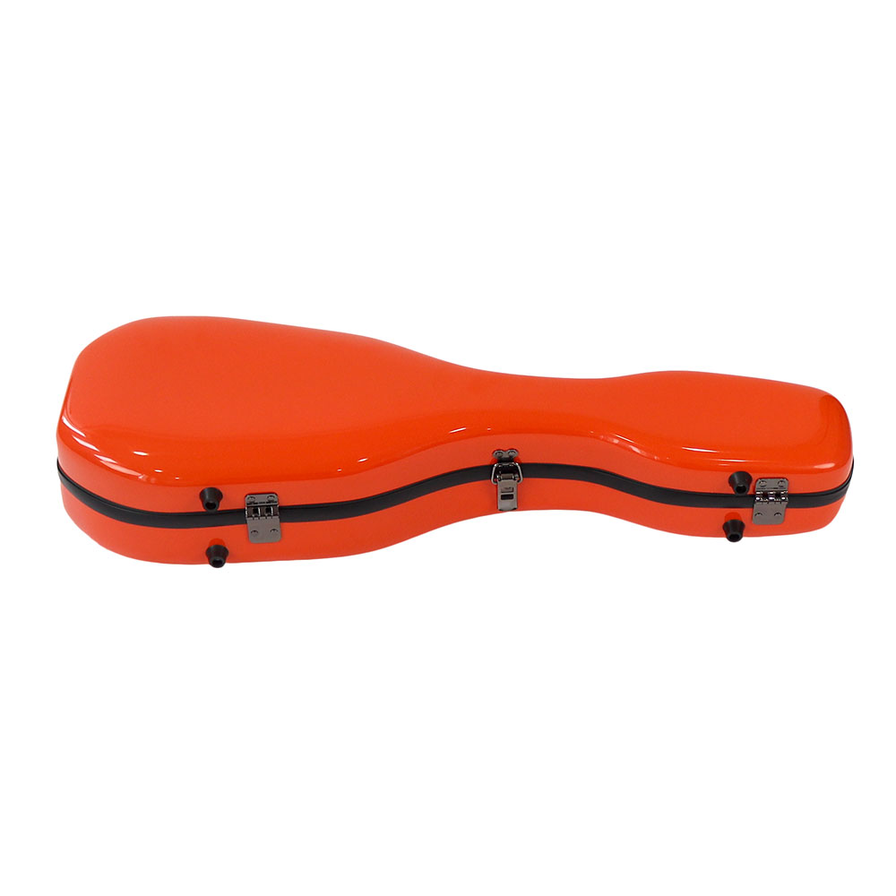 ウクレレケース アランフェス ARANJUEZ CAUK-16S オレンジ 37 スタンダード ソプラノ ソプラノロングネック 両対応 グラスファイバー製 全体像
