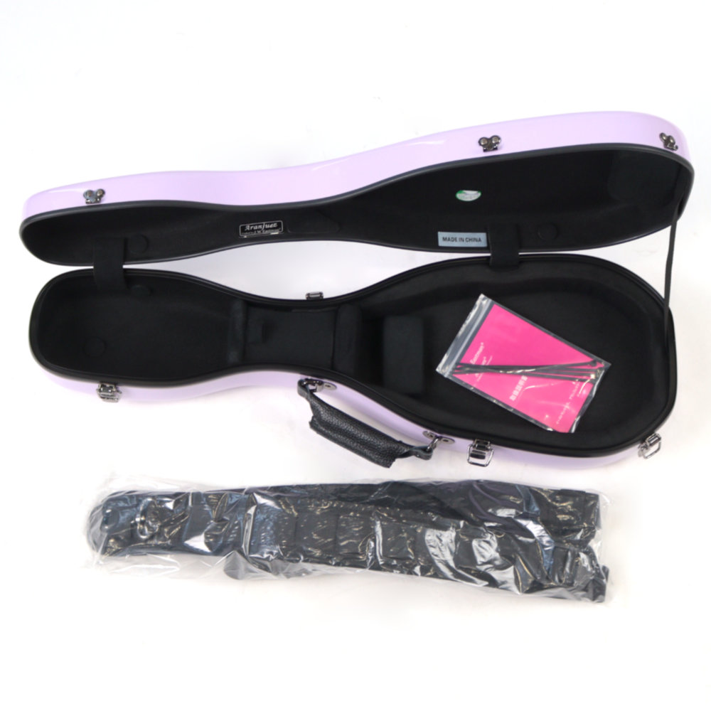 ウクレレケース アランフェス ARANJUEZ CAUK-16S ウィステリア 75 スタンダード ソプラノ ソプラノロングネック 両対応 グラスファイバー製 ケース内部、付属品
