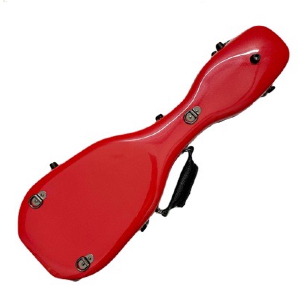 ウクレレケース アランフェス ARANJUEZ CAUK-16S チェリーレッド 43 スタンダード ソプラノ ソプラノロングネック 両対応 グラスファイバー製 背面画像