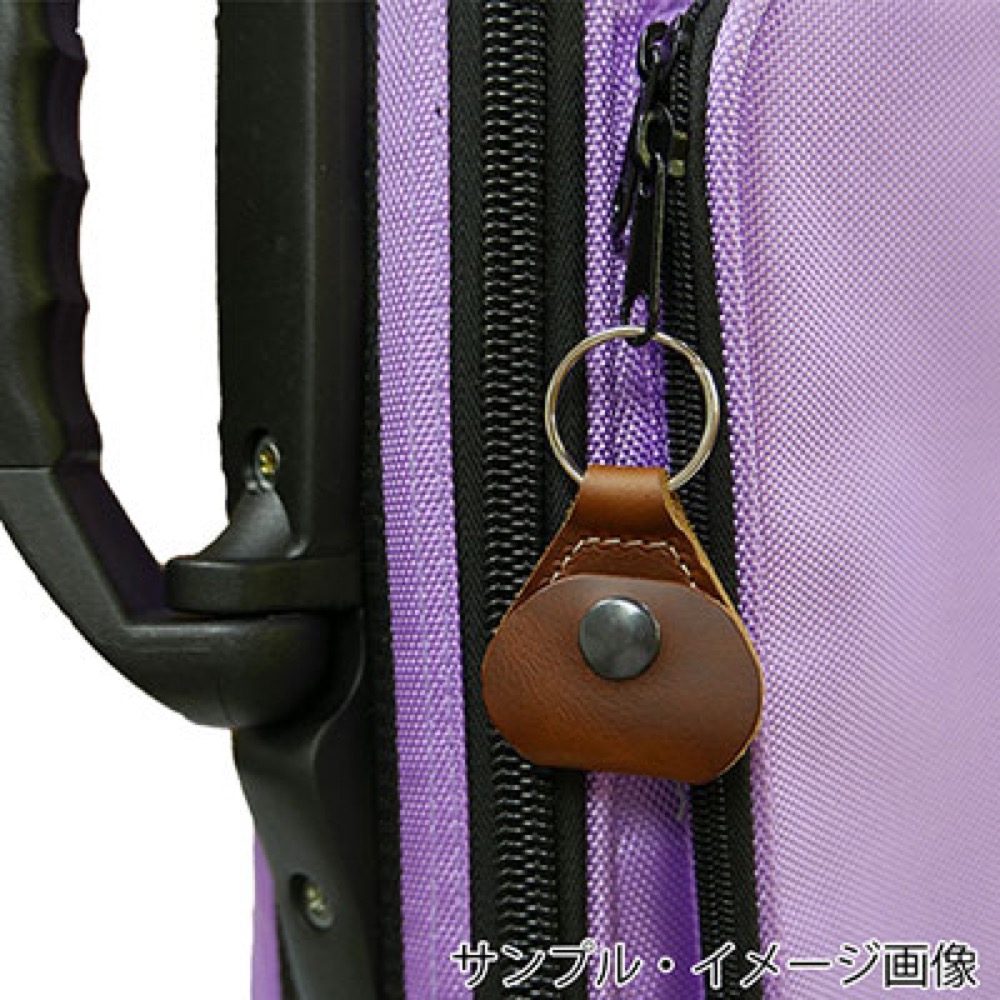 Perri’s ペリーズ FBPH-7139 BROWN Baseball Leather Pick Keychains ピックホルダー ピックケース キーリング付き サブ画像2