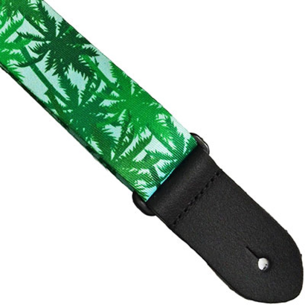 Perri’s ペリーズ UKLPCP-7094 1.5インチ Luau Floral Uke Strap PALM TREES ウクレレストラップ ストラップエンド画像