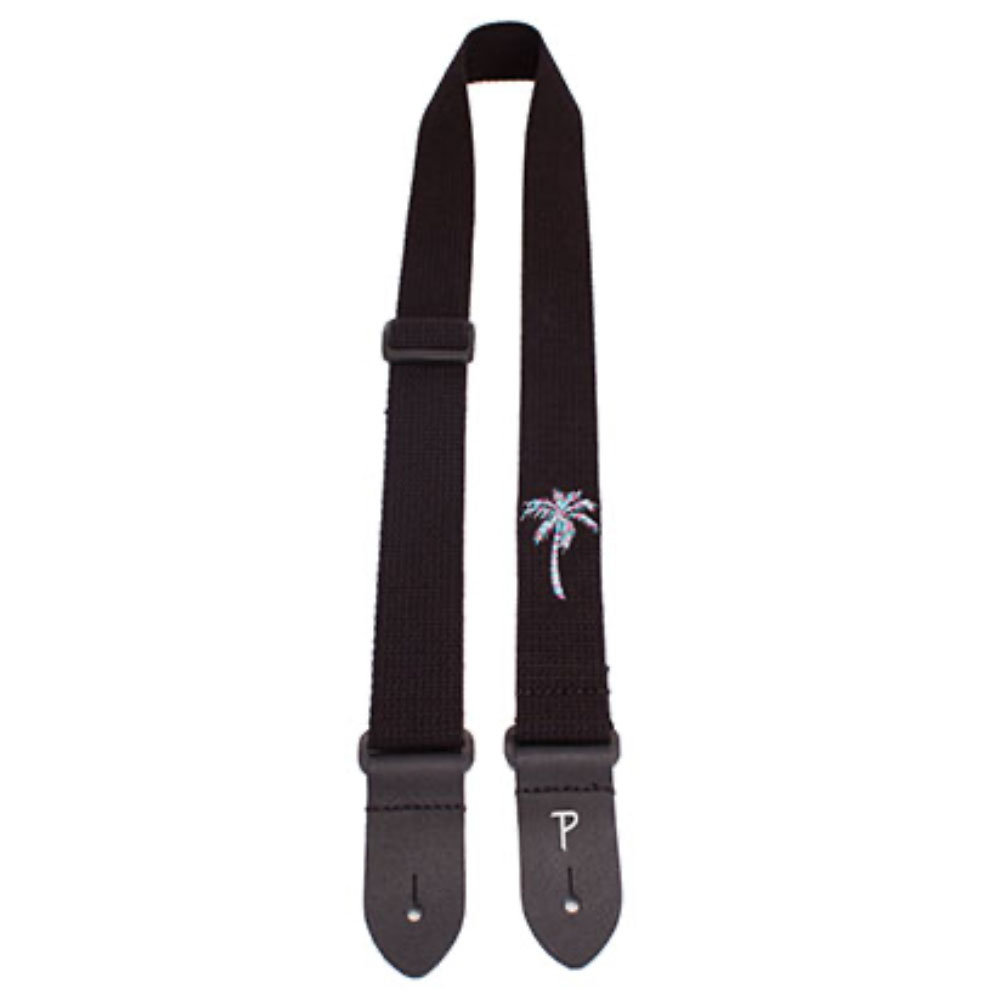Perri’s ペリーズ CWS15EMB-7111 1.5インチ Palmtree 刺繡 コットン ウクレレストラップ