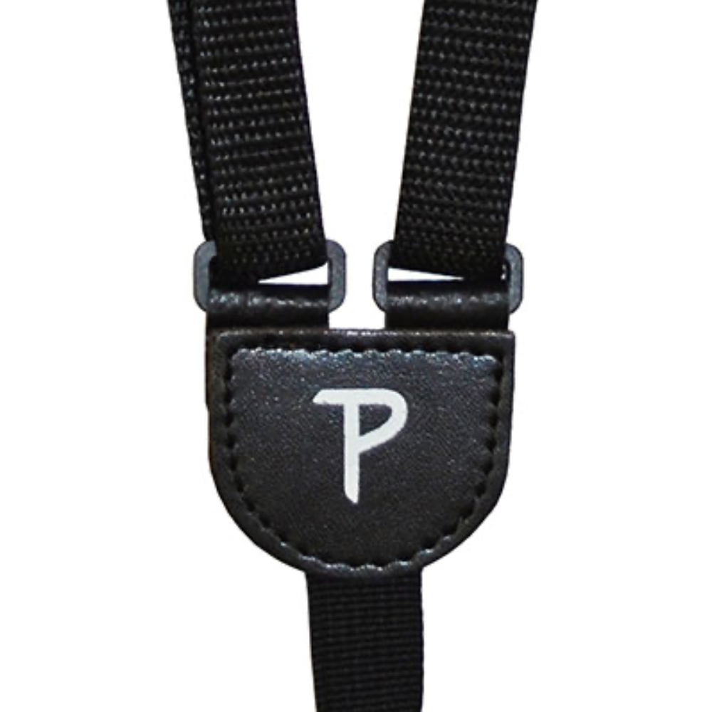 Perri’s ペリーズ UKECL-6657 1.5インチ CLASSICAL NYLON Black ウクレレストラップ ジョイント部