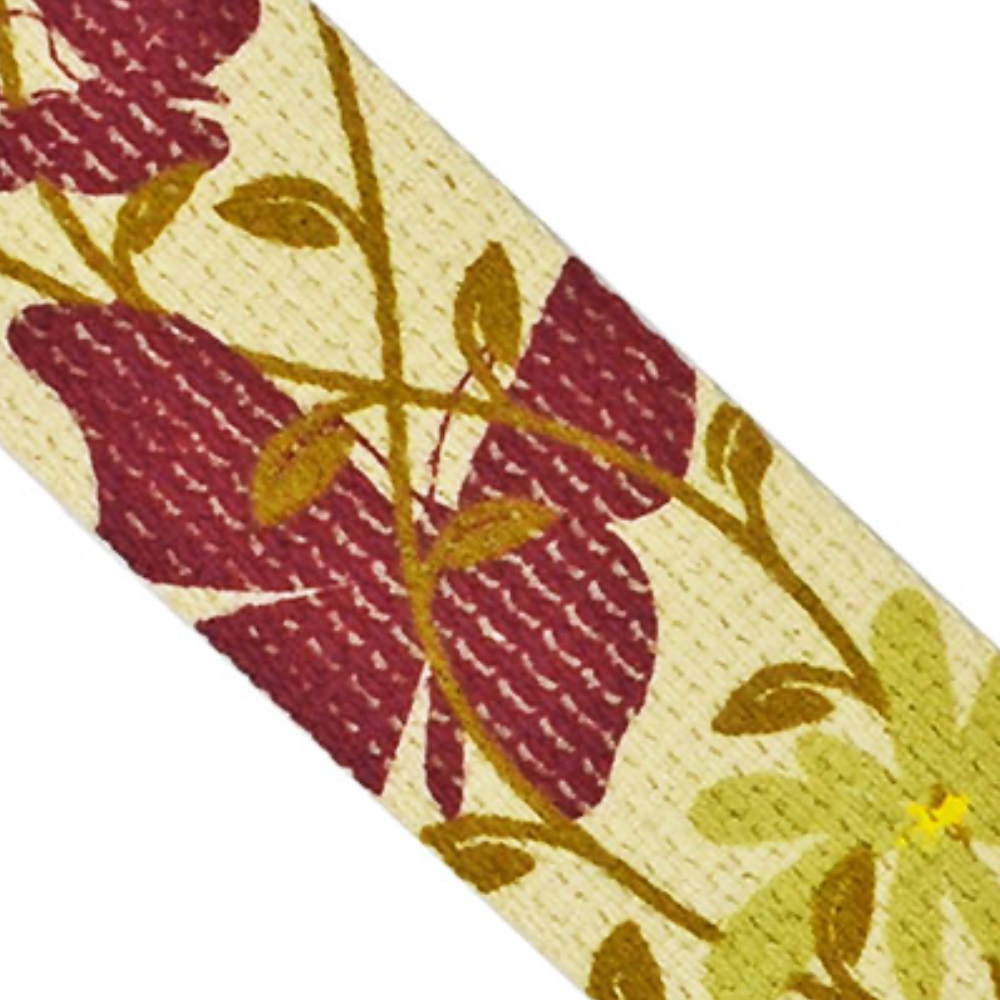 Perri’s ペリーズ CWSSP-7037 2インチ Screen Printed BUTTERFLY コットン ギターストラップ プリントアップ