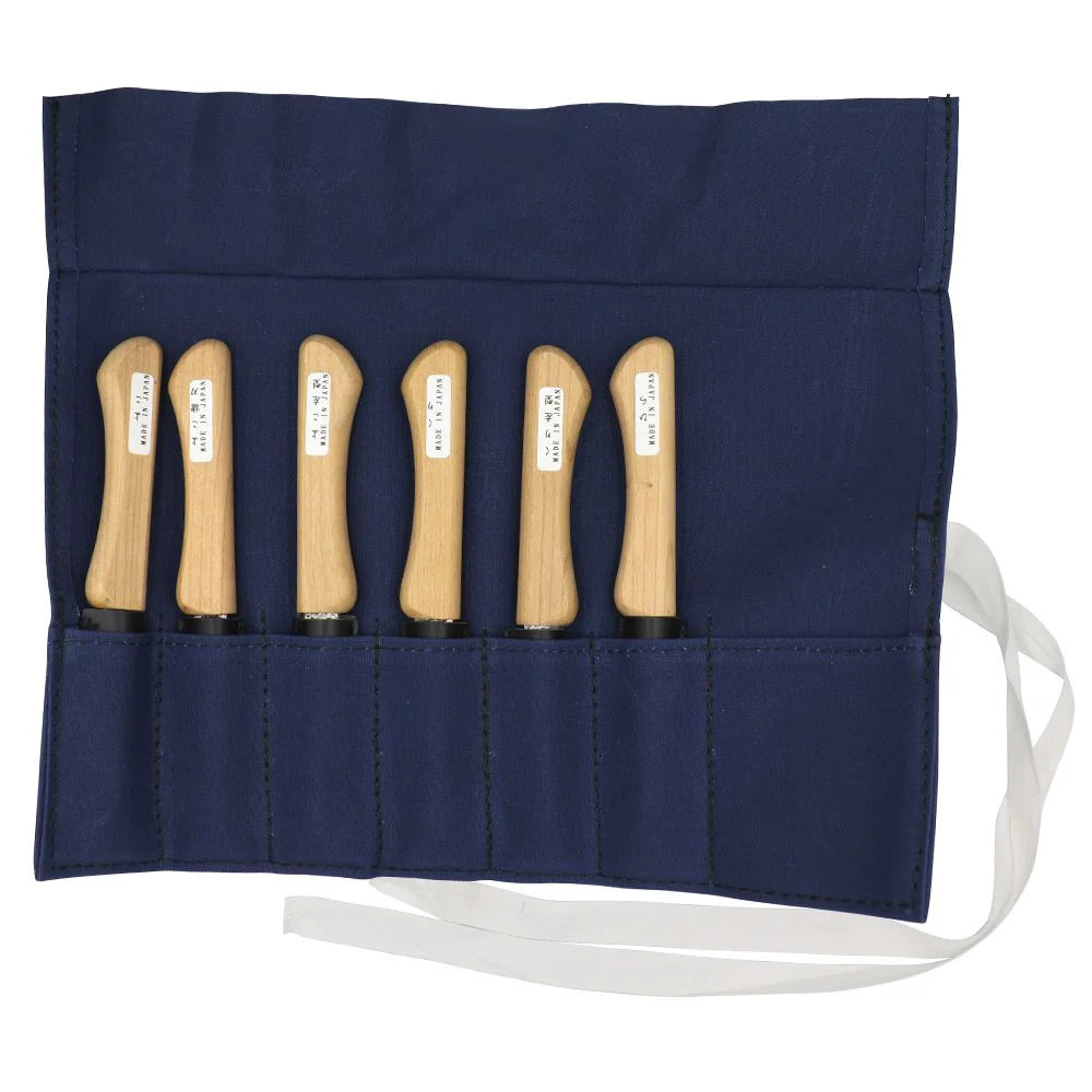 HOSCO ホスコ TL-I-6S 切出小刀 6本組 収納袋画像