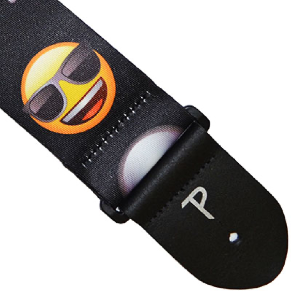 Perri’s ペリーズ LPCPE-8219 2.5インチ EMOJI SKULLS&FRIENDS コラージュ ギターストラップ ストラップエンド