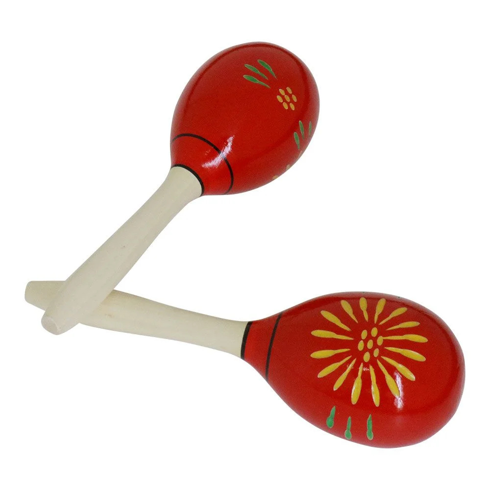 HOSCO ホスコ HP-MR-O/RD ウッドマラカス 卵型 レッド パーカッション