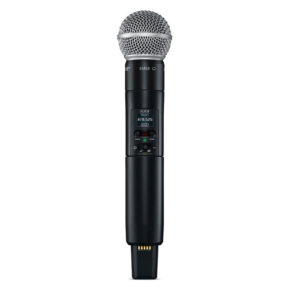 SHURE シュアー SLXD25/SM58-JB SLXDワイヤレス SM58マイクセット コンパクトなワイヤレス環境を構築するポータブルワイヤレスシステム シュア ハンドヘルド型トランスミッター