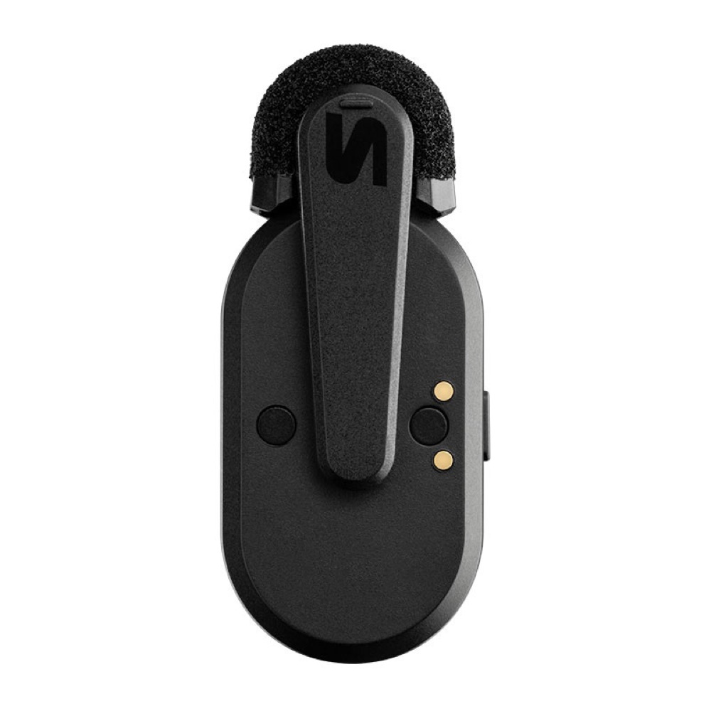 SHURE シュアー MV-ONE-J-Z6 MoveMic One シングルチャンネルのクリップオンワイヤレスマイクロホン ワイヤレスマイク シュア スマートフォンに直接音声送信 背面