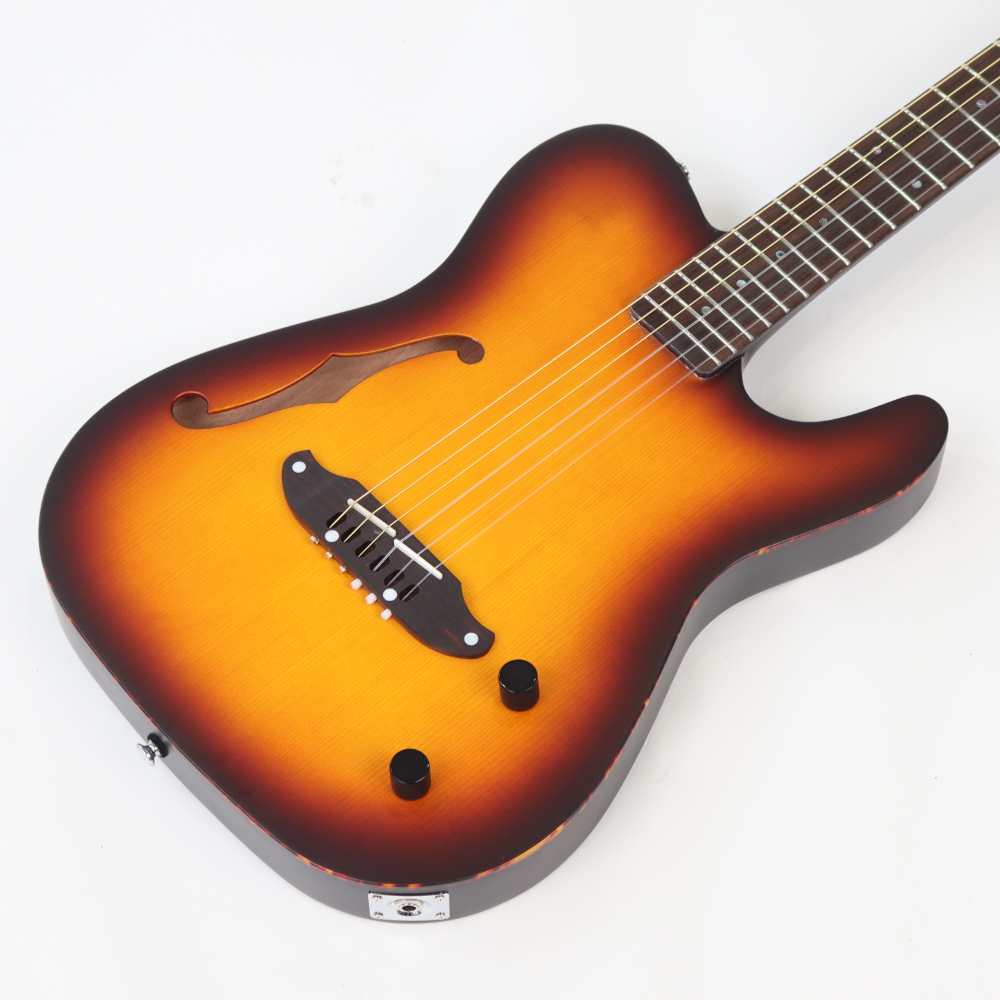 SCHECTER OL-FL-N-P TSB エレクトリッククラシックギター ボディトップ画像