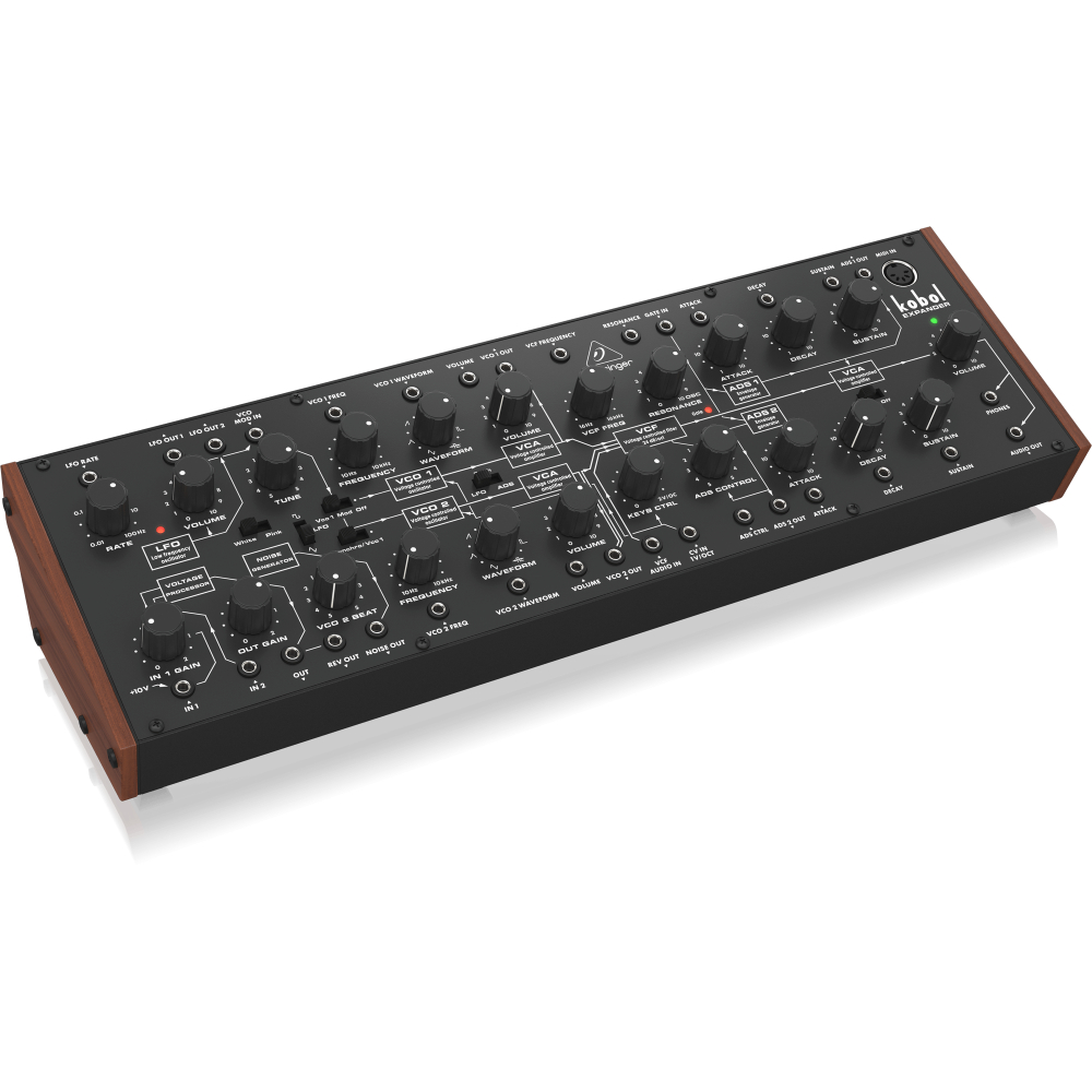 ベリンガー シンセサイザー BEHRINGER KOBOL EXPANDER ユーロラック対応 アナログセミモジュラーシンセサイザー シンセ アングル画像