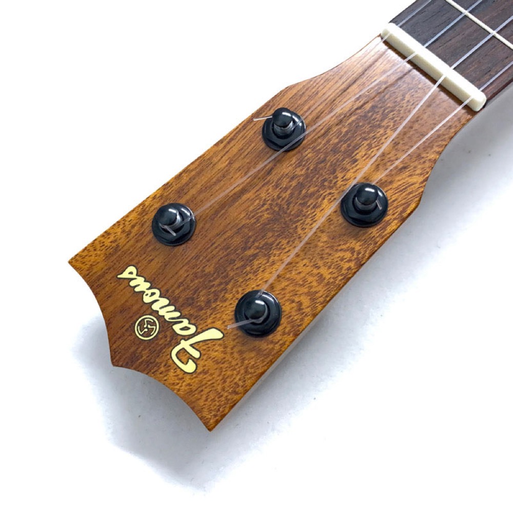 ソプラノウクレレ初心者セット フェイマス Famous FS-6cst ケース チューナー 教則本付き マホガニー単板トップ 2022-23モデル ヘッド