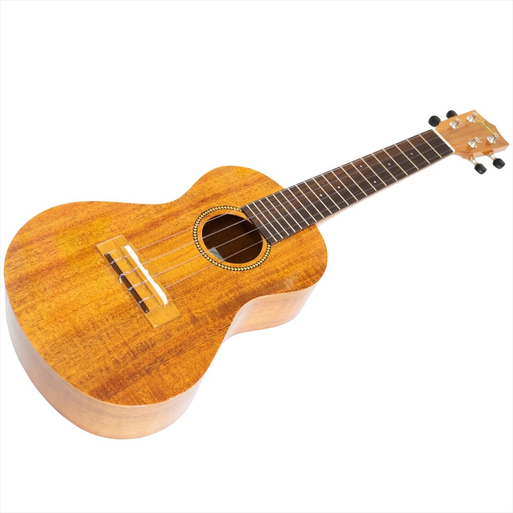 コンサートウクレレ初心者セット フェイマス Famous FC-4 ケース チューナー 教則本付き ウクレレ コンサート ハワイアンコア ボディトップ画像