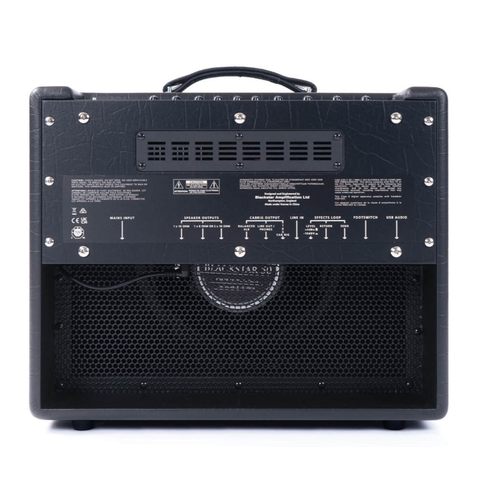 ギターアンプ コンボ 真空管アンプ BLACKSTAR HT-20R MK3 COMBO R 20W チューブアンプ 20ワット フルチューブ リバーブ搭載 ブラックスター リア画像