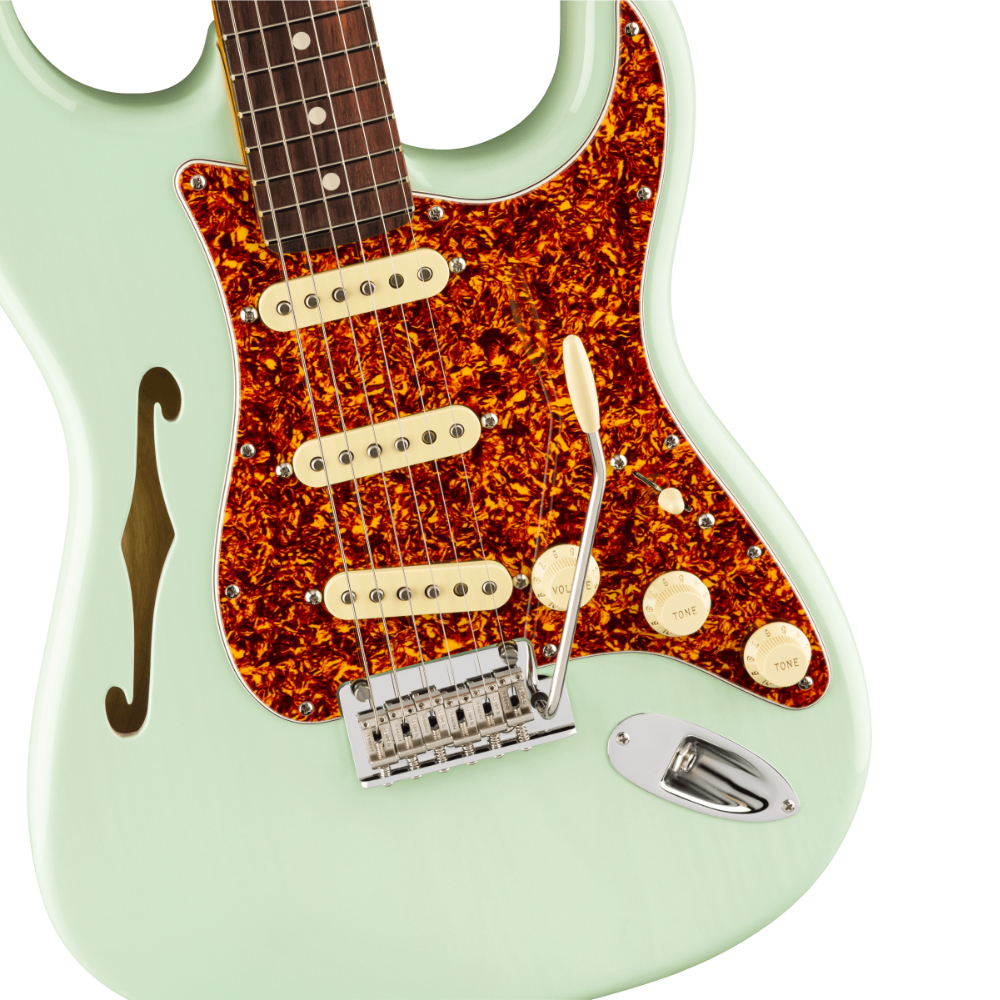Fender フェンダー Limited Edition American Professional II Stratocaster Thinline Surf Green エレキギター ボディ画像2
