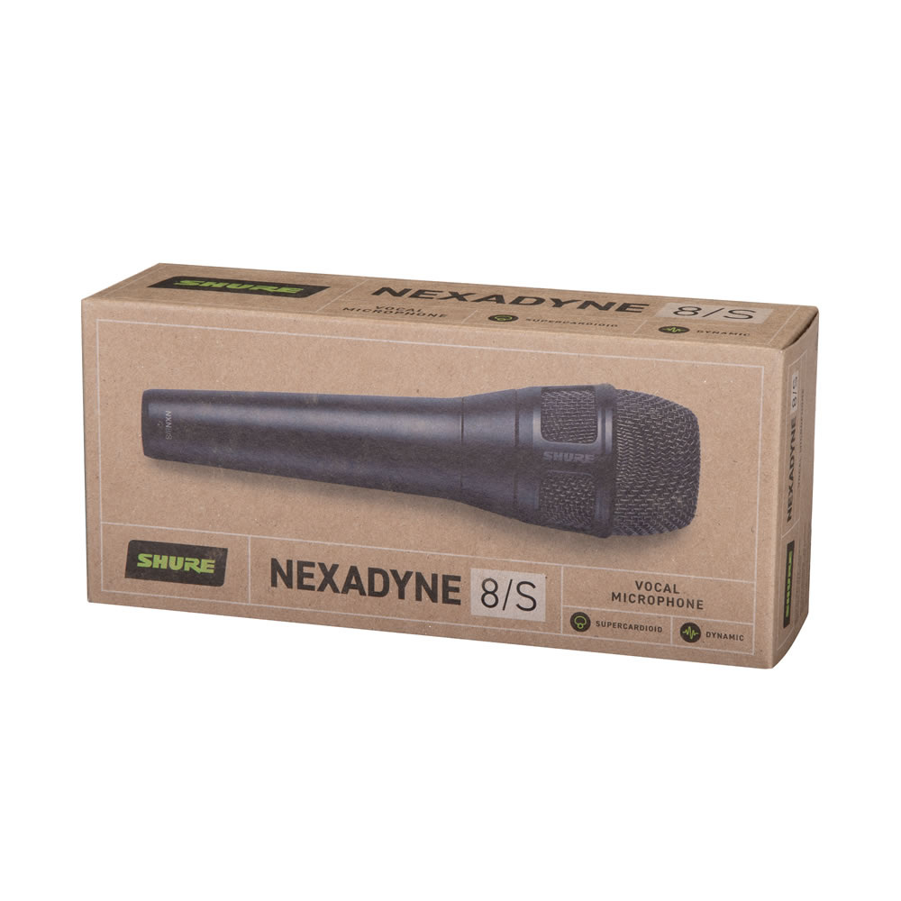 シュアー ボーカルマイク SHURE NXN8/S-J NEXADYNE ダイナミックマイク シュア NXN8 ボーカル用マイク プロ スーパーカーディオイド 外箱画像
