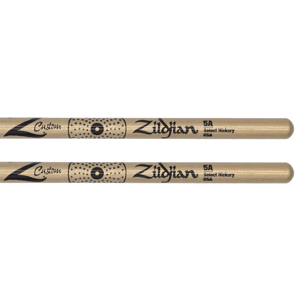 ZILDJIAN ジルジャン Z カスタム 5A Chroma Gold クロマゴールド ナイロンチップ ドラムスティック デザイン詳細