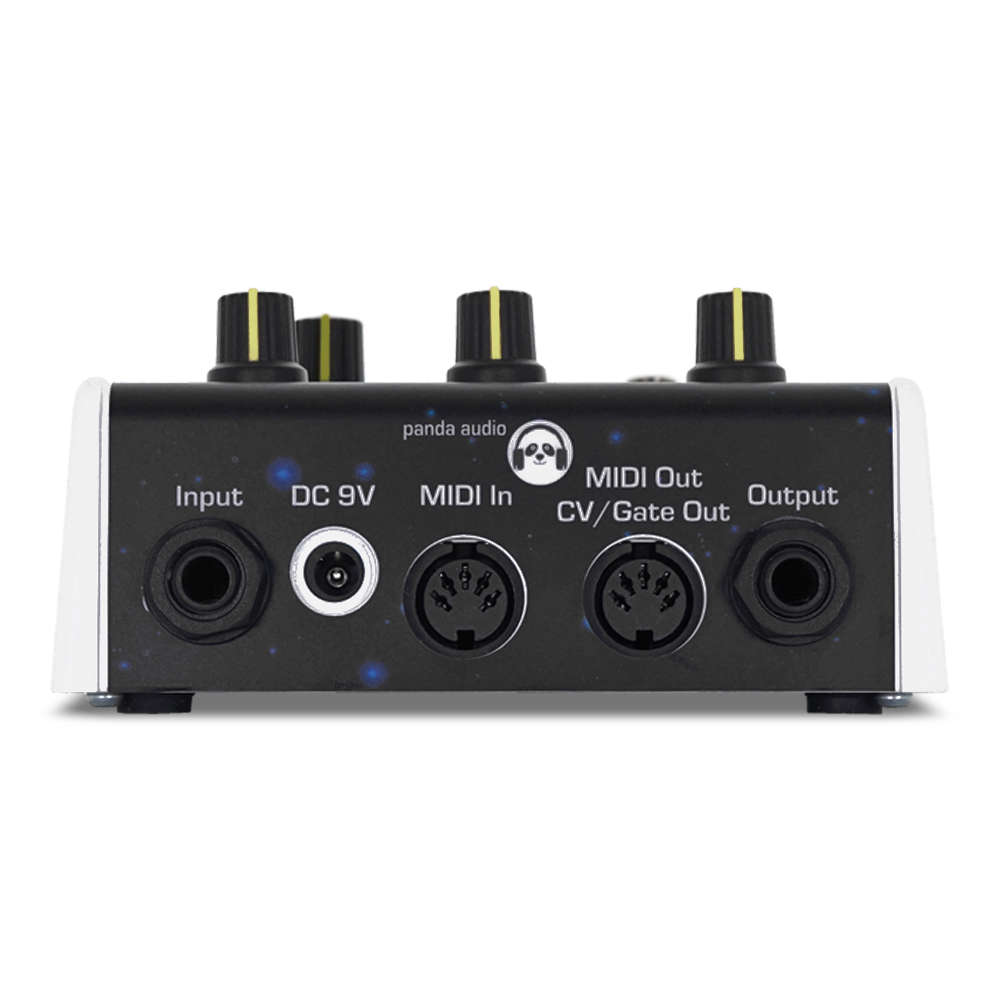 pandaMidi Solutions Future Impact V4 ギターシンセサイザー ベースシンセサイザー エフェクター 入出力端子側サイド