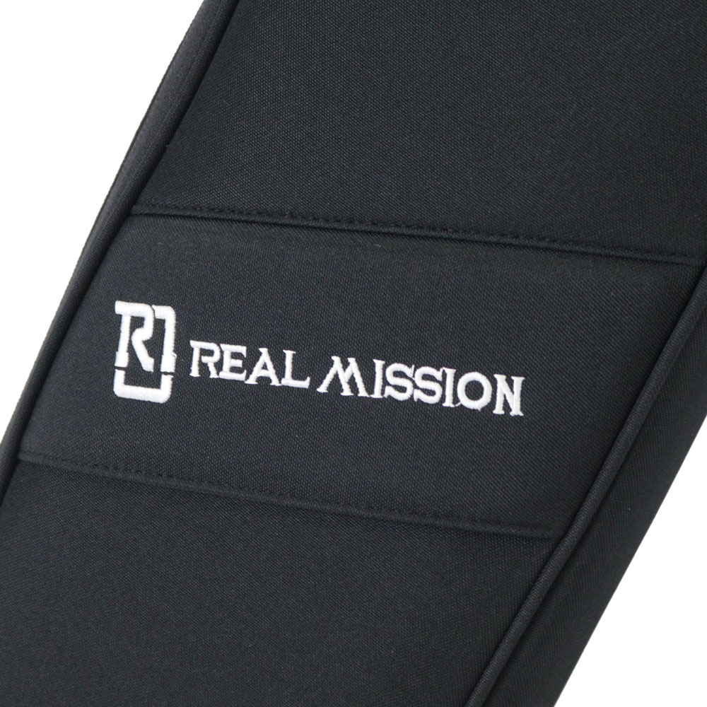 エレキギターケース REAL MISSION CoolVox E Black 黒 ブラック エレキ ギグバッグ リュック 背負うギターケース リアルミッション ロゴ