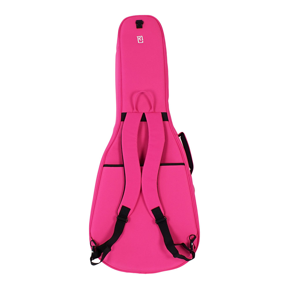 アコースティックギターケース REAL MISSION CoolVox D Pink ピンク アコギ ギグバッグ リュック 背負うギターケース リアルミッション 背面