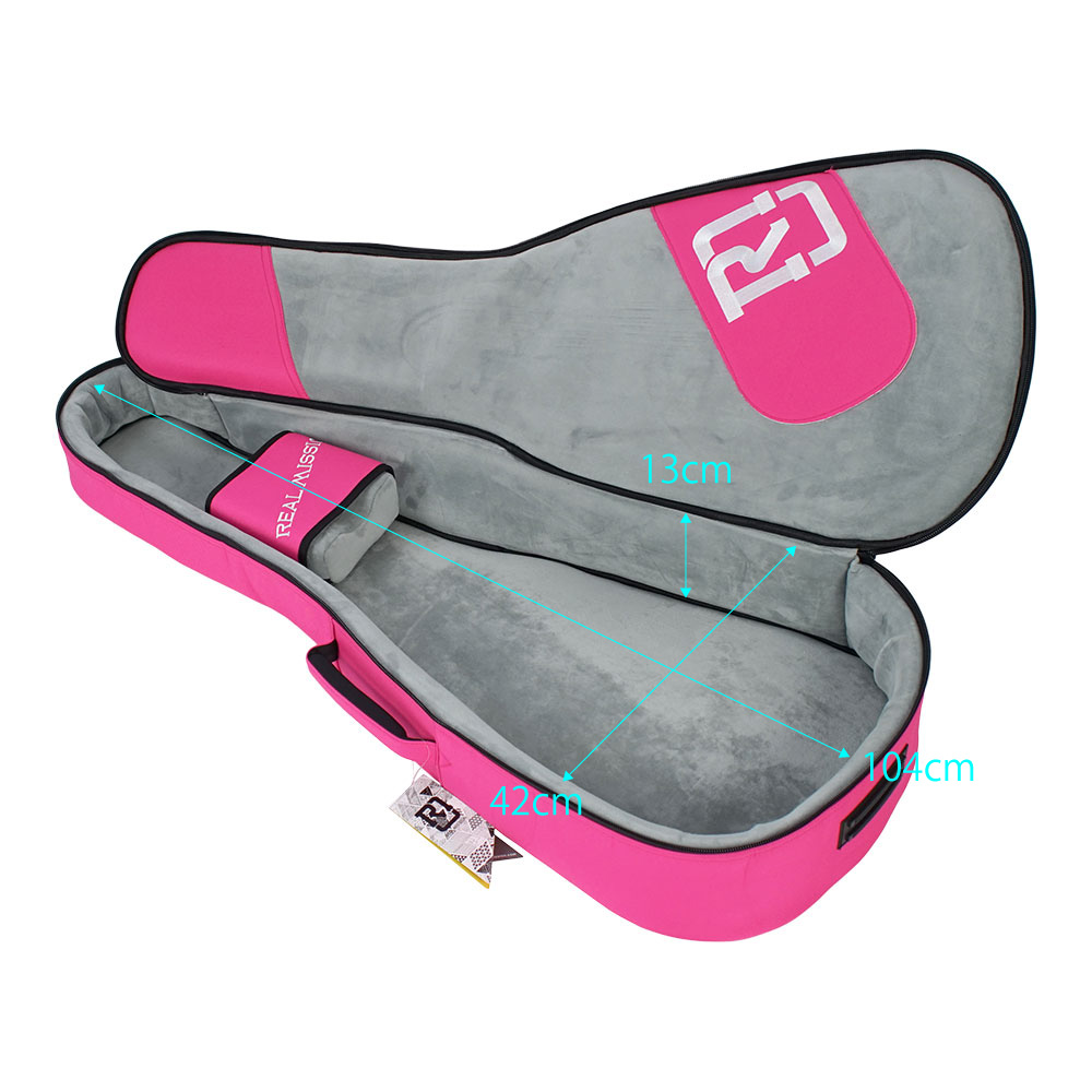 アコースティックギターケース REAL MISSION CoolVox D Pink ピンク アコギ ギグバッグ リュック 背負うギターケース リアルミッション 内寸