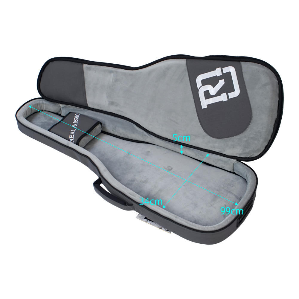 エレキギターケース REAL MISSION CoolVox E Grey グレー エレキ ギグバッグ リュック 背負うギターケース リアルミッション 内寸