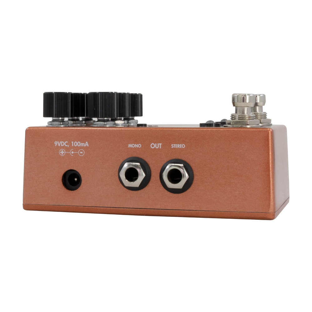 WALRUS AUDIO ウォルラスオーディオ WAL-MONUME #OR Monumental Harmonic Stereo Tremolo ORANGE トレモロ ギターエフェクター オレンジ 左サイド画像