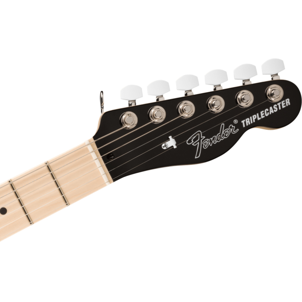 Fender フェンダー Limited Edition Jack White Triplecaster Black ギターエレキギター テレキャスター ヘッド画像