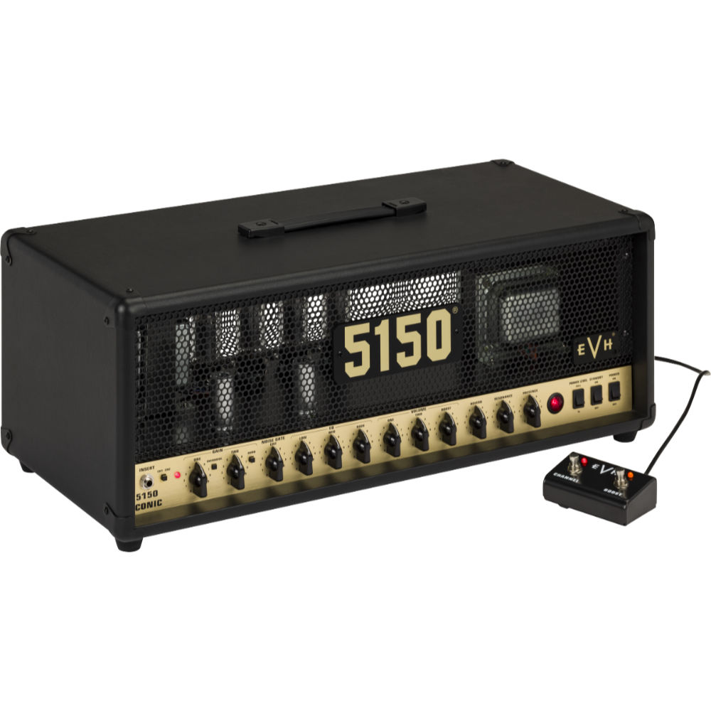 EVH イーブイエイチ 5150 Iconic Series 80W EL34 Head Black ギターアンプヘッド 全体