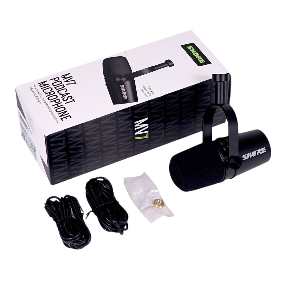 中古】 SHURE MV7-K-J MOTIV ブラック ポッドキャスト用ダイナミック 
