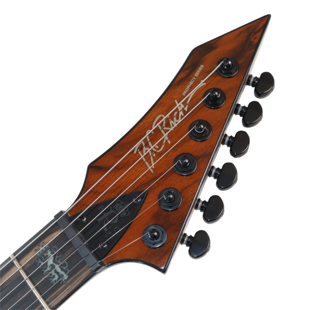 【訳あり】 アウトレット B.C.Rich SHREDZILLA PROPHECY ARCHTOP WITH EVERTUNE English Walnut エレキギター ヘッド画像