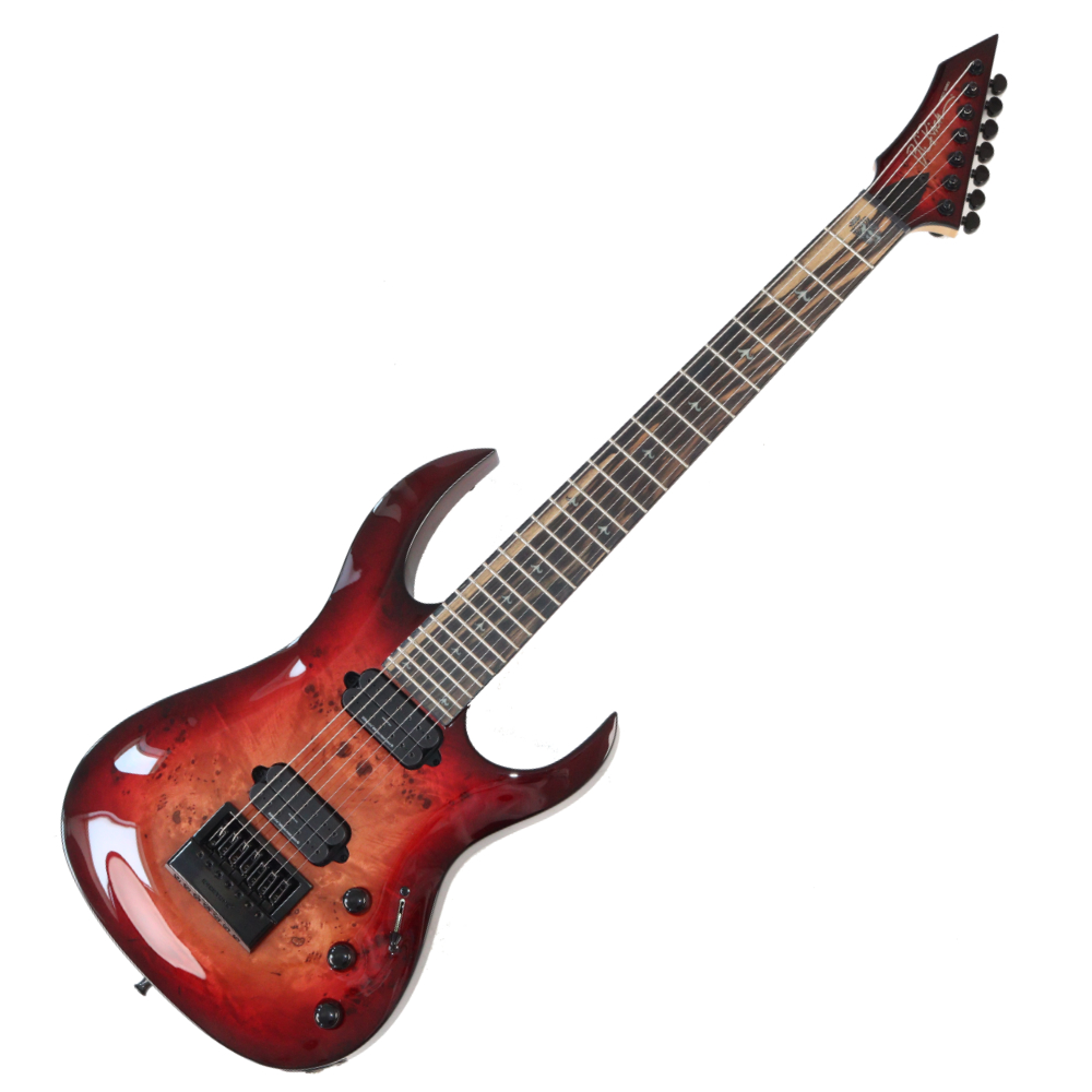 【訳あり】アウトレット B.C.Rich SHREDZILLA 7 PROPHECY ARCHTOP WITH EVERTUNE LAVA Burst 7弦エレキギター