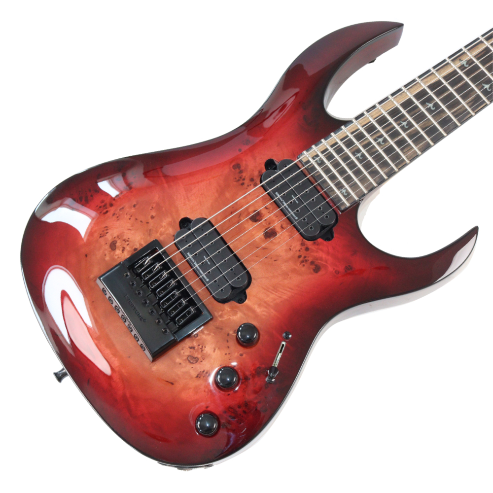 【訳あり】アウトレット B.C.Rich SHREDZILLA 7 PROPHECY ARCHTOP WITH EVERTUNE LAVA Burst 7弦エレキギター ボディ画像 