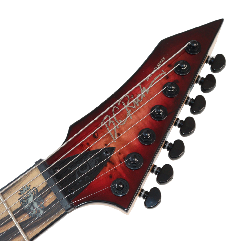 【訳あり】アウトレット B.C.Rich SHREDZILLA 7 PROPHECY ARCHTOP WITH EVERTUNE LAVA Burst 7弦エレキギター ヘッド画像