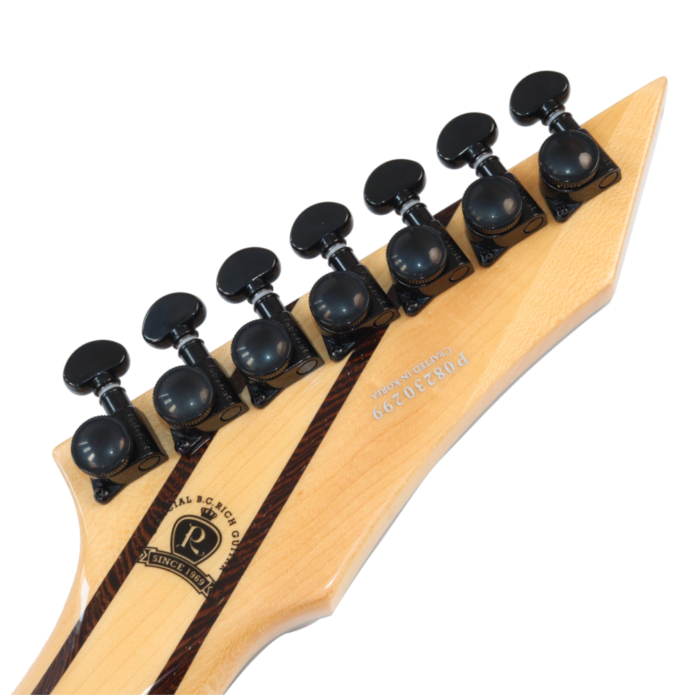 【訳あり】アウトレット B.C.Rich SHREDZILLA 7 PROPHECY ARCHTOP WITH EVERTUNE English Walnut 7弦エレキギター ヘッド裏画像
