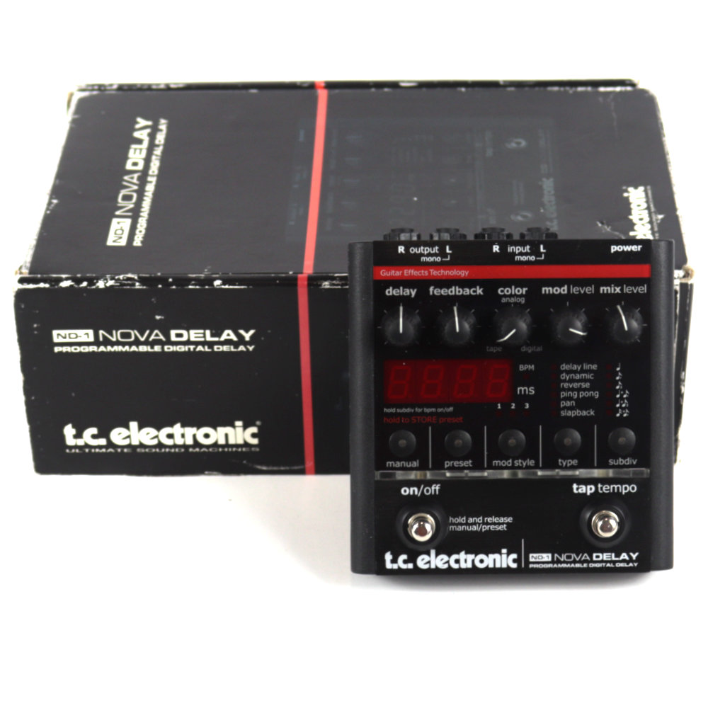 中古】 ディレイ エフェクター tc electronic ND-1 NOVA DELAY ギター 
